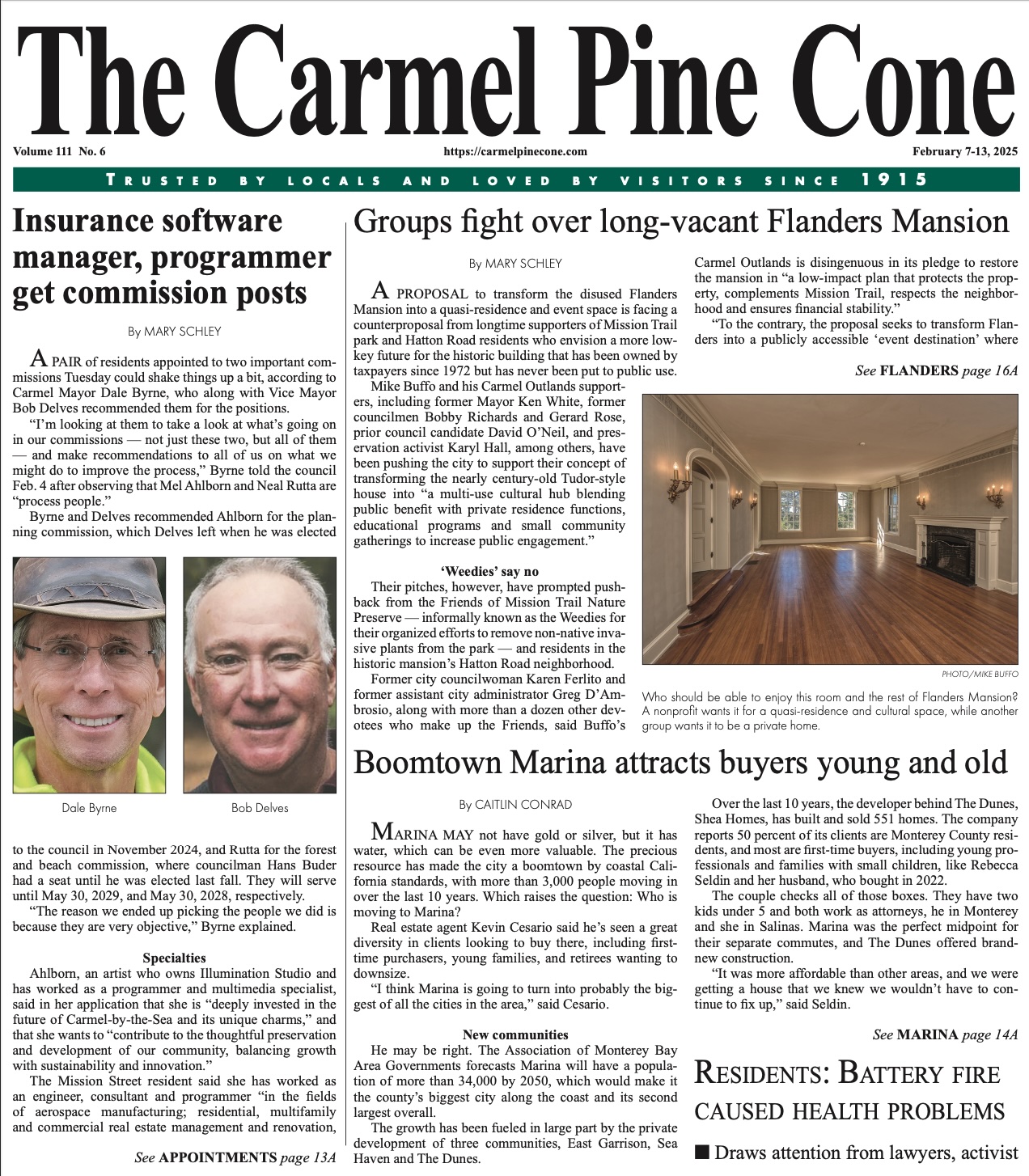 Groups fight over long-vacant Flanders Mansion_Pine Cone Artcle Page 1-3